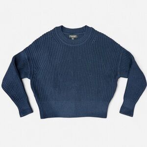 Banana Republic Organic Cotton Navy Knit Sweater – Size S/P